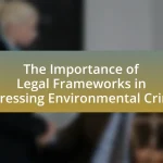 The Importance of Legal Frameworks in Addressing Environmental Crimes