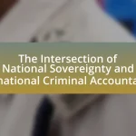 The Intersection of National Sovereignty and International Criminal Accountability