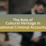 The Role of Cultural Heritage in International Criminal Accountability
