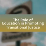 The Role of Education in Promoting Transitional Justice