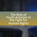 The Role of Youth Activism in the Fight for Human Rights