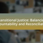 Transitional Justice: Balancing Accountability and Reconciliation