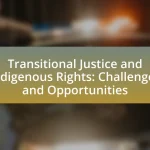 Transitional Justice and Indigenous Rights: Challenges and Opportunities